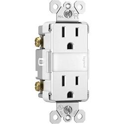 Legrand radiant Adjustable LED Night Light Outlet, Nightlight Electrical Outlets, Tamper Resistant, Safe for Kids, White, NTL885TRWCC6