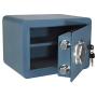 Golval EF25 Home Steel Security Safe Box, Biometric Fingerprint Quick-Access Safe with New-Gen Full Keypad Module Wide, Solid Steel Safe Strongbox for Cash,Jewelry, Guns, Valuables (Blue)