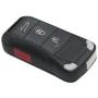 GHXSport Gloss Metallic Red Color Flip Key Remote Key Protection Case for Porsche Cayenne Turbo S GTS V6 V8