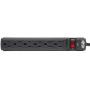 Tripp Lite 6 Outlet Surge Protector Power Strip, 6ft Cord, Black, & $10,000 INSURANCE (TLP6B)