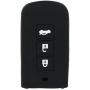 SEGADEN Silicone Cover Protector Case Holder Skin Jacket Compatible with MITSUBISHI Smart Remote Key Fob CV2520 Black