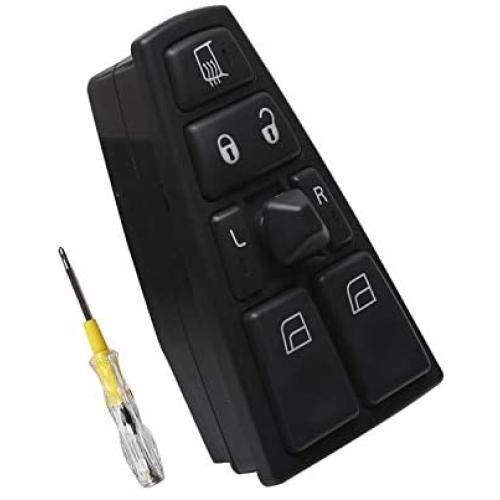 Beneges Master Power Window Switch Compatible with 2004-2012 Volvo Trunk FH12 FM VN VNL VNM Front Left Driver Side Control Switch 20752918, 20592918