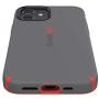 Speck Products CandyShell Pro iPhone 12, iPhone 12 Pro Case, Moody Grey/Turbo Red (137600-9228)