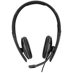 Sennheiser SC 165 USB (508317) - Double-Sided (Binaural) Headset for Business Professionals | with HD Stereo Sound, Noise-Cancelling Microphone, & USB Connector (Black)