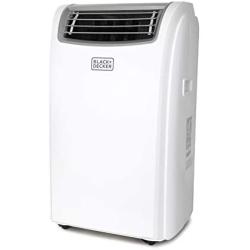 Black + Decker 7,500 BTU Portable Air Conditioner with Heat, 14,000 w, White