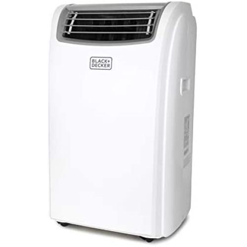 Black + Decker 7,500 BTU Portable Air Conditioner with Heat, 14,000 w, White