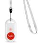 Wireless Caregiver Pager SOS Call Button Nurse Call Alert Caregiver Pager with IP55 Waterproof for Caregiver Alert System Neck Strap Included
