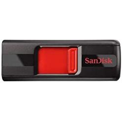 SanDisk 128GB Cruzer USB 2.0 Flash Drive - SDCZ36-128G-B35, Black/Red
