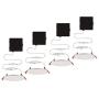Ultra Slim 4 in. Color Selectable New Construction and Remodel Canless Recessed Integrated LED Kit (4-Pack)