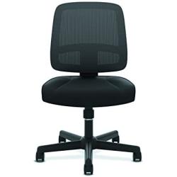 HON ValuTask Task Chair, Mesh Back Computer Chair for Office Desk, Black (HVL205)