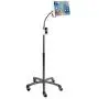 CTA Digital: Heavy-Duty Height-Adjustable Rotating Tablet Stand with Gooseneck, Locking Wheels, Fits 10.2-Inch (7th & 8th Gen.), iPad Air 3, 12.9-Inch iPad Pro & More, Silver, Universal (PAD-HFS) CTA Digital: Heavy-Duty Height-Adjustable Rotating Tablet Stand with Gooseneck, Locking Wheels, Fits 10.2-Inch (7th & 8th Gen.), iPad Air 3, 12.9-Inch iPad Pro & More, Silver, Universal (PAD-HFS)