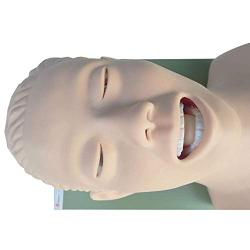 INTBUYING Electronic Airway Management Trainer, Tracheal Intubation Training Simulator Model Airway Management Trainer Intubation Head Teaching Study Model Manikin