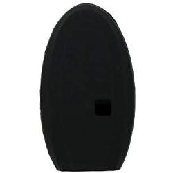 SEGADEN Silicone Cover Protector Case Holder Skin Jacket Compatible with INFINITI Q60 QX80 JX35 5 Button Smart Remote Key Fob CV4506 Black