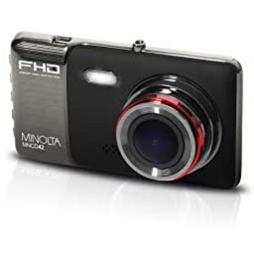 Minolta MNCD42-BK MNCD42 1080p Full HD Dash Camera with 4-Inch LCD Screen (Black)