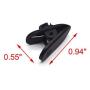 Antrader Clips for Earphone Wire, 360 Degree Rotate Headphone Wire Clothing Clip Black-Clips onto Your Clothing to Keep Cord in Place, Pack of 10