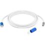 Mediabridge Coaxial Digital Audio/Video Cable (4 Foot) – Triple Shielded F-Pin to F-Pin with Easy Grip Connector Caps - White
