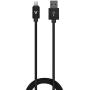vCharged Black 2 FT Short MFi Certified Lightning Cable Nylon Braided USB Charger Compatible with Latest iPhone, iPad & AirPods