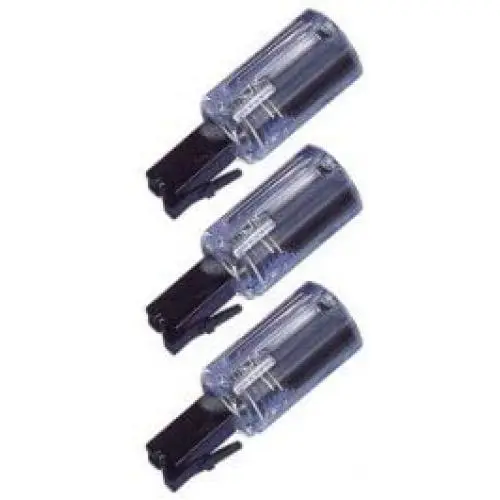 Telephone Cord Detangler 3 Pack - 360 Degree Rotating - Clear/Black - Phone Cord Detangler (for Deep Recessed Jacks Order Item Number B072FT9P3L) Master Cables Product