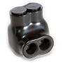 NSI Industries Polaris Black IT-4 Insulated Multi-Tap Connector- 2-Port Single-Sided Entry for 4-14 AWG Wire Range - Dry Locations - Dual-rated cooper and/or aluminum - 1.18-inch width, 1.38-inch height, 1.12-inch length - Hex size 1/8-inch - 12 Pack