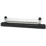 2 Studs 12 Terminal Grounding Bus Bar - 150A DC BusBar Block with PC Cover, M4 Screws, Ground Distribution, Power Distribution Terminal Block for Car Boat Marine