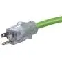 10 Gauge Triple Tap Extension Cord 100 ft with Lighted Ends 10/3 Contractor Grade 100 ft 10 Gauge Power Extension Cord 10/3 Plug Heavy Duty Indoor Outdoor Triple Outlet (100 ft 10 AWG Copper, Green)