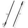50 Pack Cable Zip Ties, 8.3 inch Heavy Duty Nylon Push Mount Self Locking UV Resistant Assortment for Indoor Wire Tying-Black