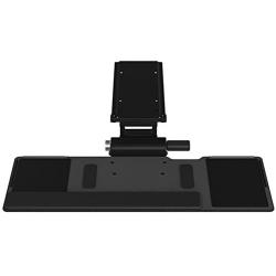 Humanscale 6G 500 Big Platform Ergonomic 27in Keyboard Tray and Gel Palm Rest in Black