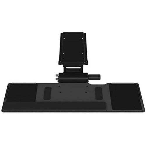 Humanscale 6G 500 Big Platform Ergonomic 27in Keyboard Tray and Gel Palm Rest in Black