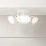 Halo FHS303TW FHS White Outdoor Integrated Triple Head 4000K Cool, Switch Controlled LED Flood Light