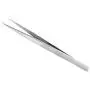 High Precision Tweezers,4.7'' Fine-Tip Tweezers,Non-Serrated Anti-Static Stainless Steel Tweezers for Craft,Jewelry,Electronics,Cell Phone Repair,Laboratory Work(3 Pcs,Silver)
