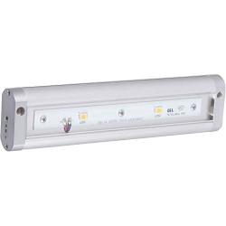 Morris Products LED Dimmable Under Cabinet Light – 8” Dual Hardwire, Plug-in – Brushed Aluminum – 2 LED, 3.5 Watts, 160 Lumens – Energy Efficient – for Lighting Work Surfaces, Kitchen Counter Tops