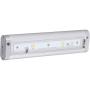 Morris Products LED Dimmable Under Cabinet Light – 8” Dual Hardwire, Plug-in – Brushed Aluminum – 2 LED, 3.5 Watts, 160 Lumens – Energy Efficient – for Lighting Work Surfaces, Kitchen Counter Tops
