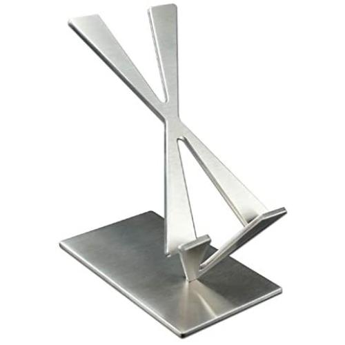 ArtsOnDesk Modern Art Desk iPhone Stand St204 Stainless Steel Satin Finish Patent Registered -- Especially Designed for Typing Compatible with all iPhones Google Pixel Samsung Mobile Ipad Perfect Gift