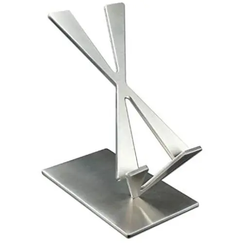 ArtsOnDesk Modern Art Desk iPhone Stand St204 Stainless Steel Satin Finish Patent Registered -- Especially Designed for Typing Compatible with all iPhones Google Pixel Samsung Mobile Ipad Perfect Gift