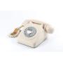 GPO 746 Push-Button 1970S-Style Retro landline Phone - Curly Cord Authentic Bell Ring - Ivory