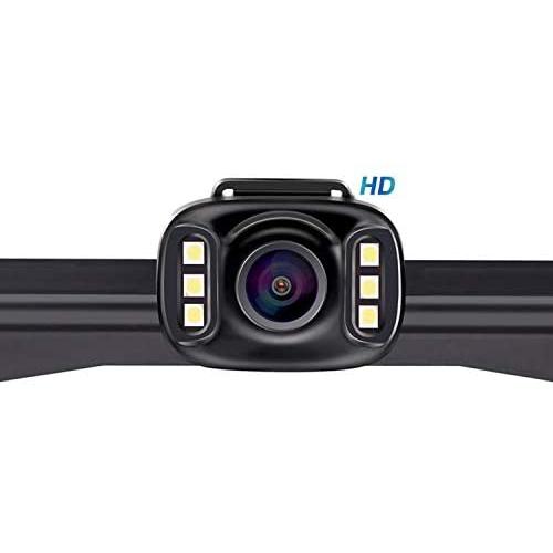 LeeKooLuu F05 HD Car Backup Camera 6 Auto LED Lights Hitch Rear View Camera Front View Camera with Super Night Vision IP69K Waterproof 149˚ Wide View