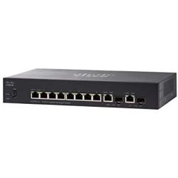Cisco SG350-10 Managed Switch with 10 Gigabit Ethernet (GbE) Ports with 8 Gigabit Ethernet RJ45 Ports plus 2 Gigabit Ethernet Combo SFP, Limited Lifetime Protection (SG350-10-K9-NA)