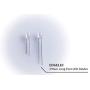 EDGELEC 100pcs 5mm Warm White LED Lights Emitting Diodes DC 3V Flat Lens 29mm Lead Frame + 100pcs Resistors (for DC 6-12V) Included, Bright Bulb Lamp