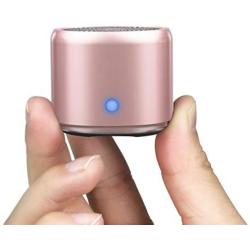 EWA A106 Portable Mini Bluetooth Speaker, Enhanced Bass and High Definition Sound, Portable Design, for iPhone, iPad,Nexus,Laptops and More (Rosegold)