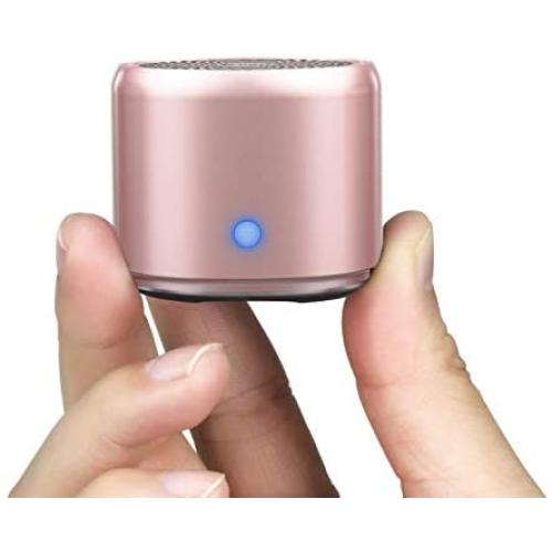 EWA A106 Portable Mini Bluetooth Speaker, Enhanced Bass and High Definition Sound, Portable Design, for iPhone, iPad,Nexus,Laptops and More (Rosegold)