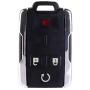 ANGLEWIDE Car Key Fob Keyless Entry Remote SHELL CASE Replacement for 14-17 for Chevrolet Colorado Silverado 1500 Silverado 3500 HD for GMC Sierra Yukon (FCC M3N40821302) 4 Buttons Black 2pad