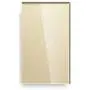 BSEED WiFi Touch Smart Wall Light Switch Tempered Glass Panel Work with Alexa/Google 118×71mm 1 Gang 1 Way Gold