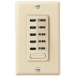 Intermatic EI235 15/30/45/60/120 Minute SPST 1800-Watt Electronic in-Wall Countdown Timer, Ivory