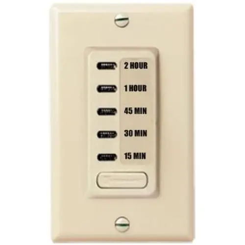 Intermatic EI235 15/30/45/60/120 Minute SPST 1800-Watt Electronic in-Wall Countdown Timer, Ivory
