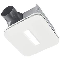 Broan-NuTone AE80LK Flex Bathroom Exhaust Ventilation LED Light, Energy Star Certified, 80 CFM, 0.7 Sones Bath Fan, White