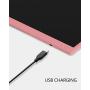 16 Inch USB Charging LCD Writing Tablet for Kids Doodle Board Erasable Reusable Electronic Drawing Pads Led Drawing Board Light Drawing-Fun and Developing Toy (Pink)