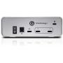 G-Technology 4TB G-DRIVE with Thunderbolt 3 and USB-C Desktop External Hard Drive, Silver - 0G05363-1