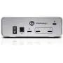 G-Technology 4TB G-DRIVE with Thunderbolt 3 and USB-C Desktop External Hard Drive, Silver - 0G05363-1
