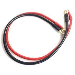 6 AWG Red+Black Battery Cable 2 feet Length with Gold Plated high Conductivity Terminal lugs Ideal for car, Boat Battery,Solar Battery Wiring. (A Pair) l