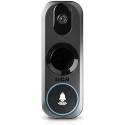 Doorbell Video Ring Security Camera by RCA New and Improved - with Mobile Doorbell Ring, 3MP HD Video, Live Stream, No Recording Storage Fees, Night Vision and Motion Detection